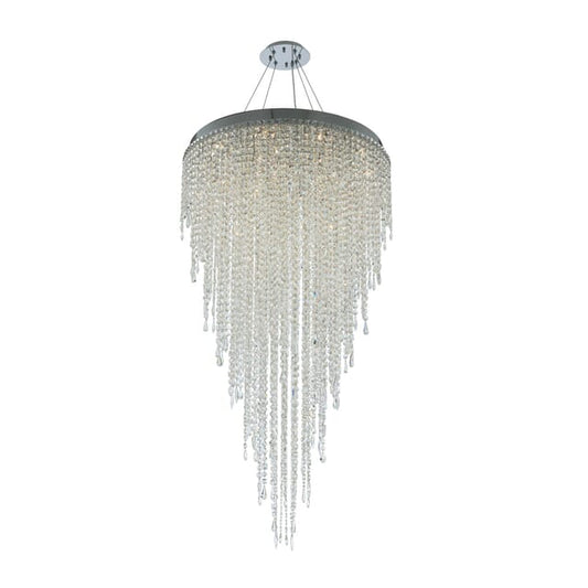 16-Light Pendant Light in Polished Chrome