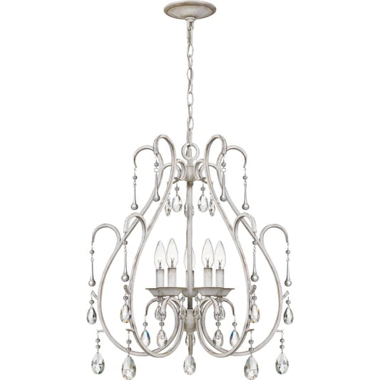5-Light Chandelier in Antique White