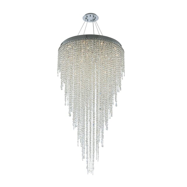 16-Light Pendant Light in Polished Chrome