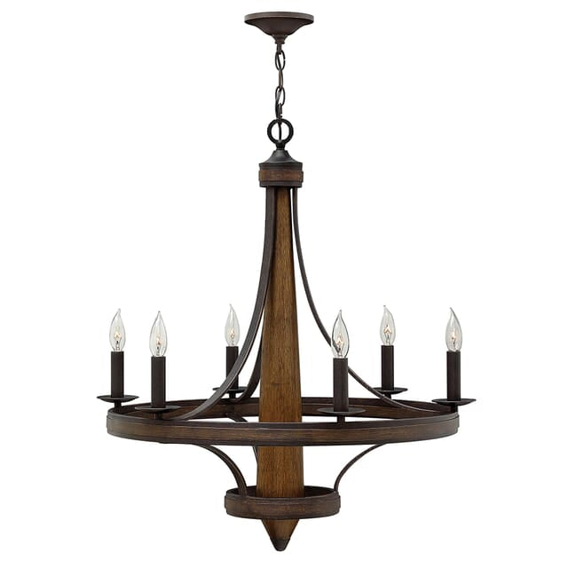 6-Light Pendant In Vintage Bronze
